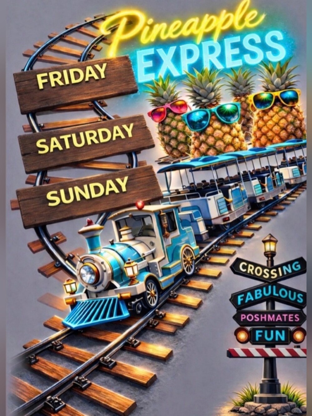 PINEAPPLE EXPRESS TRAIN SHOW!